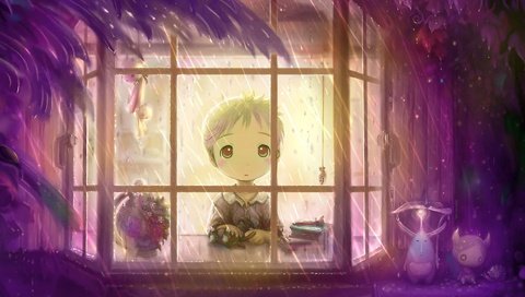 Обои дождь, окно, мальчик, rain, window, boy разрешение 1920x1200 Загрузить