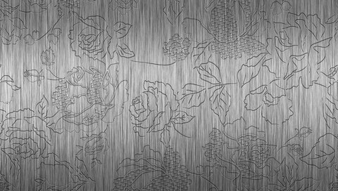 Обои металл, узор, розы, тиснение, metal, pattern, roses, embossed разрешение 1920x1280 Загрузить