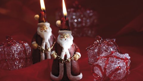 Обои свечи, новый год, подарки, дед мороз, праздник, свечки, candles, new year, gifts, santa claus, holiday, candle разрешение 1920x1280 Загрузить