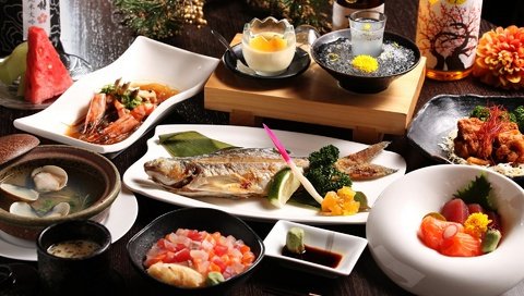 Обои еда, рыба, морепродукты, креветки, мидии, японская кухня, food, fish, seafood, shrimp, mussels, japanese cuisine разрешение 1920x1280 Загрузить