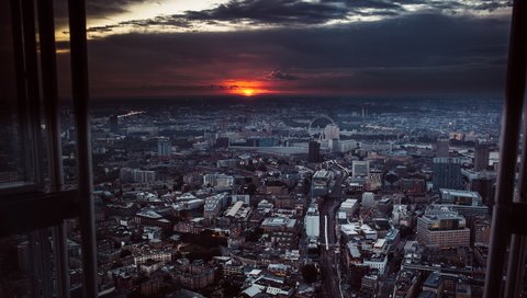 Обои закат, лондон, город, англия, sunset, london, the city, england разрешение 2560x1707 Загрузить