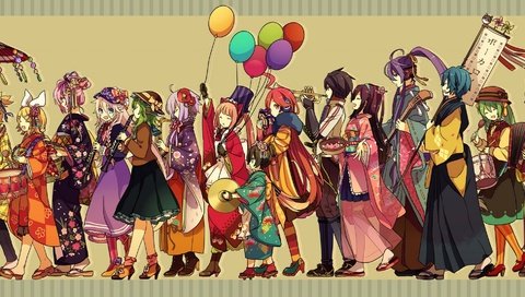 Обои арт, gumi, kaai yuki, девушки, kamui gakupo, mizki, вокалоид, nekomura iroha, vy2, megurine luka, мики, kagamine rin, ия, мику хацунэ, kagamine len, kaito, meiko, yuzuki yukari, akiyoshi, tama-pete, art, girls, vocaloid, miki, ia, hatsune miku разрешение 2409x1080 Загрузить