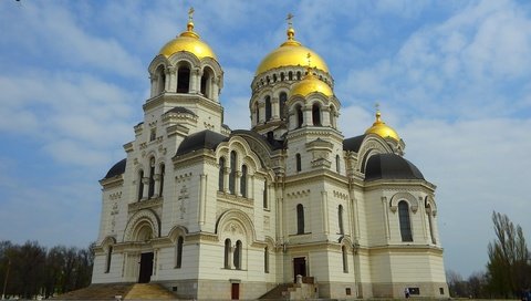 Обои храм, новочеркасск, вознесенский собор, temple, novocherkassk, ascension cathedral разрешение 2560x1600 Загрузить