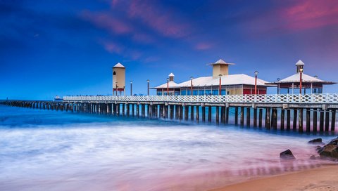 Обои берег, море, пирс, бразилия, dos ingleses, форталеза, shore, sea, pierce, brazil, fortaleza разрешение 1920x1080 Загрузить