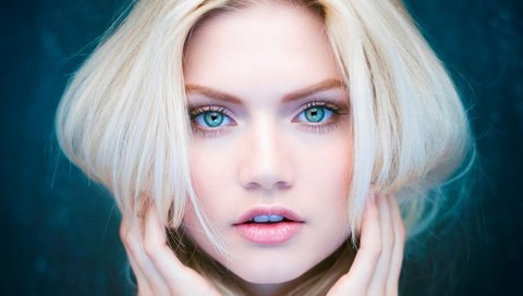 Обои девушка, блондинка, портрет, лицо, голубые глаза, martina dimitrova, girl, blonde, portrait, face, blue eyes разрешение 3840x2160 Загрузить