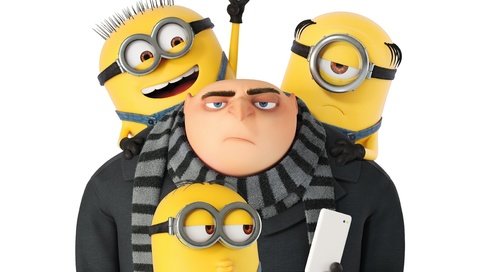 Обои очки, мультфильм, белый фон, миньоны, gru, гадкий я 3, glasses, cartoon, white background, minions, despicable me 3 разрешение 5000x3074 Загрузить