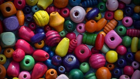 Обои разноцветные, бусы, яркие, бусины, деревянные, colorful, beads, bright, wooden разрешение 2560x1600 Загрузить