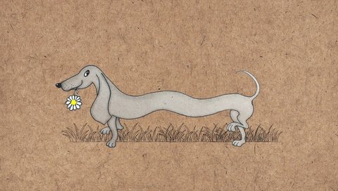 Обои рисунок, собака, такса, figure, dog, dachshund разрешение 4500x3194 Загрузить