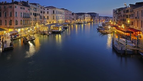 Обои вечер, город, венеция, канал, дома, италия, the evening, the city, venice, channel, home, italy разрешение 3072x2049 Загрузить