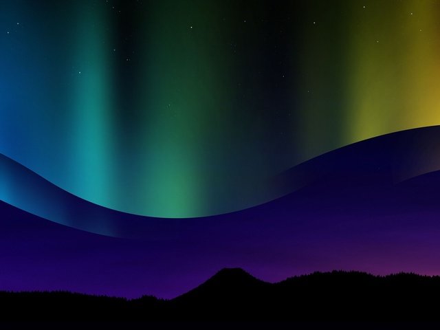 Обои цвет, северное сияние, аврора, color, northern lights, aurora разрешение 3840x1200 Загрузить