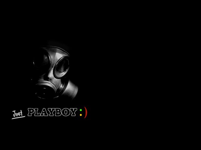 Обои черный, противогаз, блака, всего, плейбой, black, gas mask, just, playboy разрешение 1920x1200 Загрузить