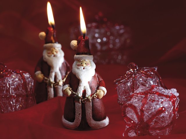Обои свечи, новый год, подарки, дед мороз, праздник, свечки, candles, new year, gifts, santa claus, holiday, candle разрешение 1920x1280 Загрузить