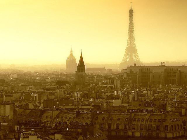 Обои фото, город, чёрно-белое, париж, франция, photo, the city, black and white, paris, france разрешение 1920x1200 Загрузить