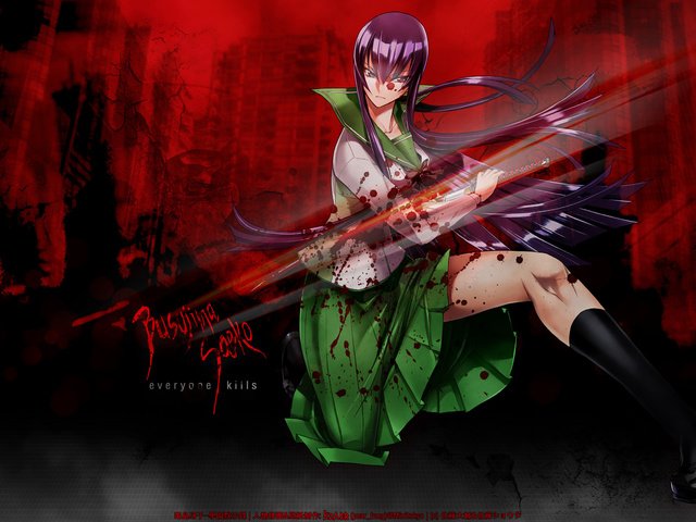 Обои девушка, аниме, highschool of the dead, syuzhet, yepizod, рисоунок, girl, anime, risunok разрешение 1920x1200 Загрузить