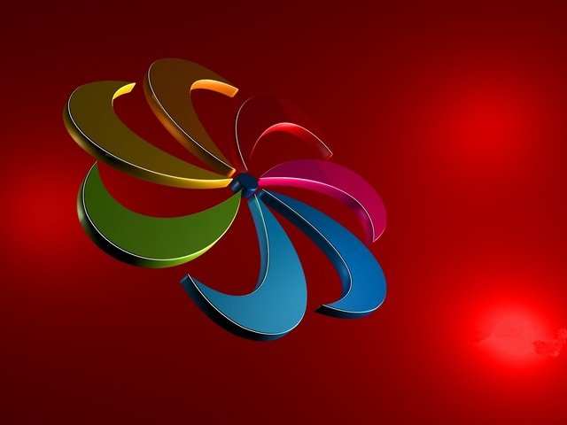 Обои разноцветная звездочка, multi-colored asterisk разрешение 2560x1440 Загрузить