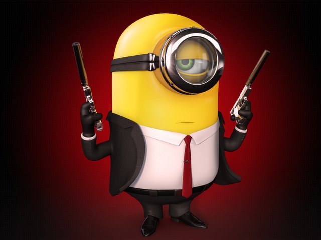 Обои взгляд, 3д, миньон, гадкий я, миньоны, хитман, р, п, look, 3d, minion, despicable me, minions, hitman, r, p разрешение 2560x1600 Загрузить