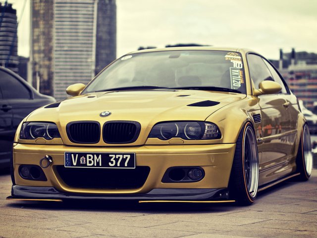 Обои тюнинг, бмв, e46, stance, золотая, м3, tuning, bmw, gold, m3 разрешение 1920x1200 Загрузить