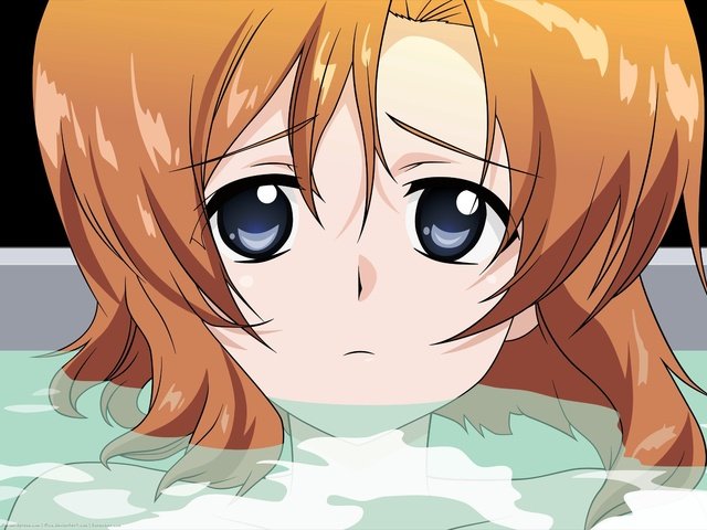 Обои вода, девушка, взгляд, волосы, лицо, купание, higurashi no naku koro ni, ryuuguu rena, water, girl, look, hair, face, bathing разрешение 2560x1600 Загрузить