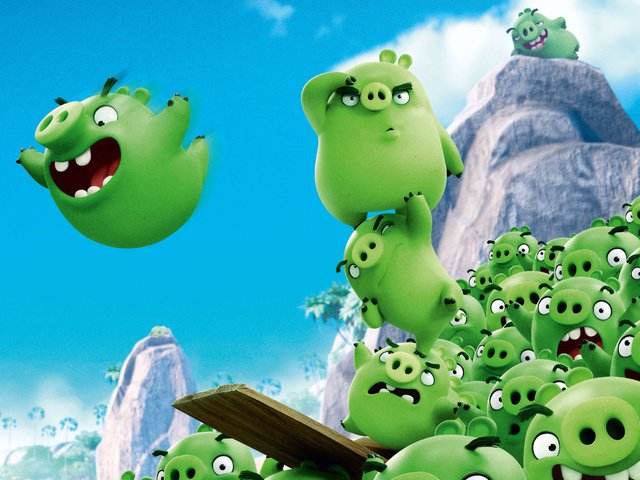 Обои rovio, кино, animatem movie, bad piggies, кинотеатр, поросенок, кинопленка, грин, angry birds, rovio entertainment, дичь, animated film, montain, movie, cinema, pig, film, green, game разрешение 2076x1406 Загрузить