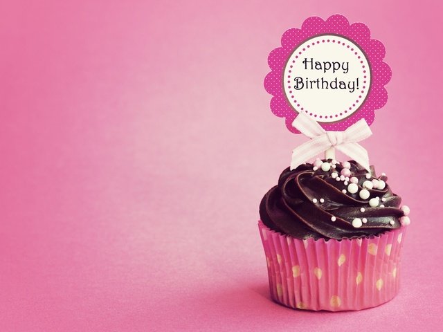 Обои кулич, кекс, с днем ​​рождения, cake, cupcake, happy birthday разрешение 1920x1200 Загрузить