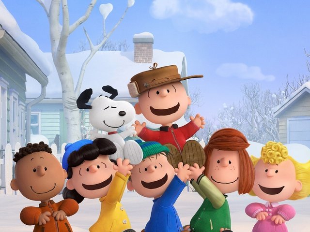 Обои собака, дети, the peanuts, the peanuts movie, charlie brown, снупи и мелочь пузатая, dog, children, peanuts разрешение 3840x2160 Загрузить