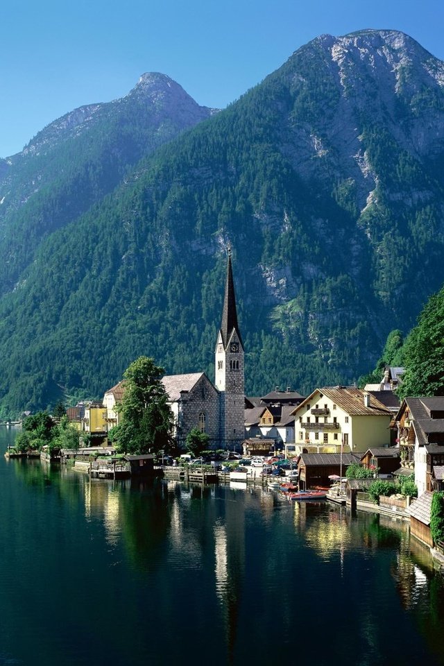 Обои река, австрия, халлстат, river, austria, hallstat разрешение 1920x1200 Загрузить