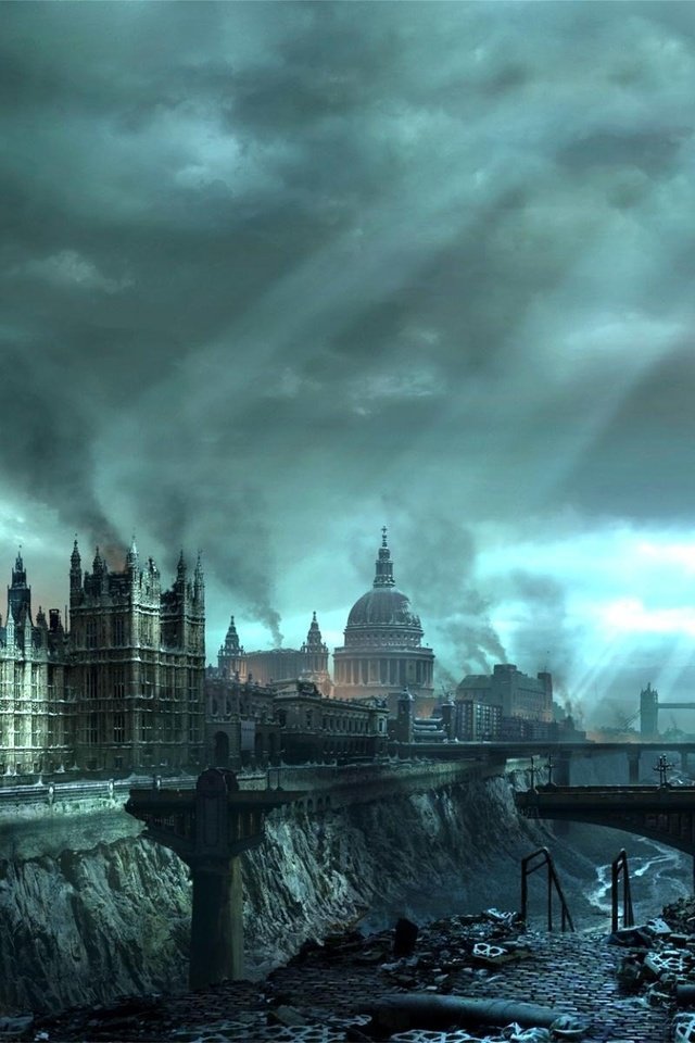 Обои лондон, hellgate london, конец, света, london, the end, light разрешение 1920x1200 Загрузить