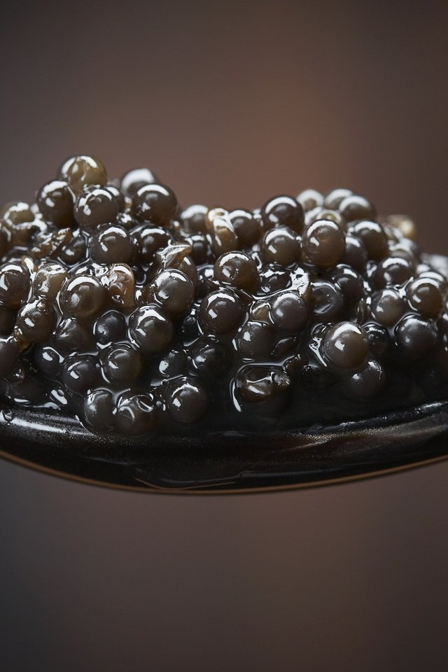 Обои макро, черная, вкусно, икра, ложка, ням-ням, черная икра, macro, black, delicious, caviar, spoon, yum-yum, black caviar разрешение 1920x1200 Загрузить