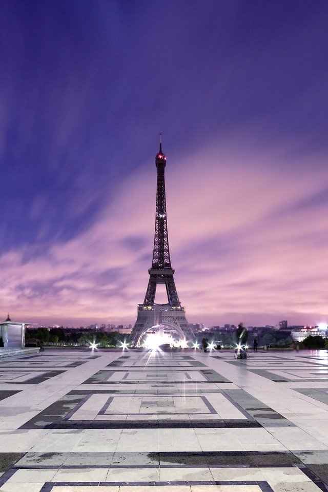 Обои утро, париж, эйфелева башня, morning, paris, eiffel tower разрешение 2560x1600 Загрузить