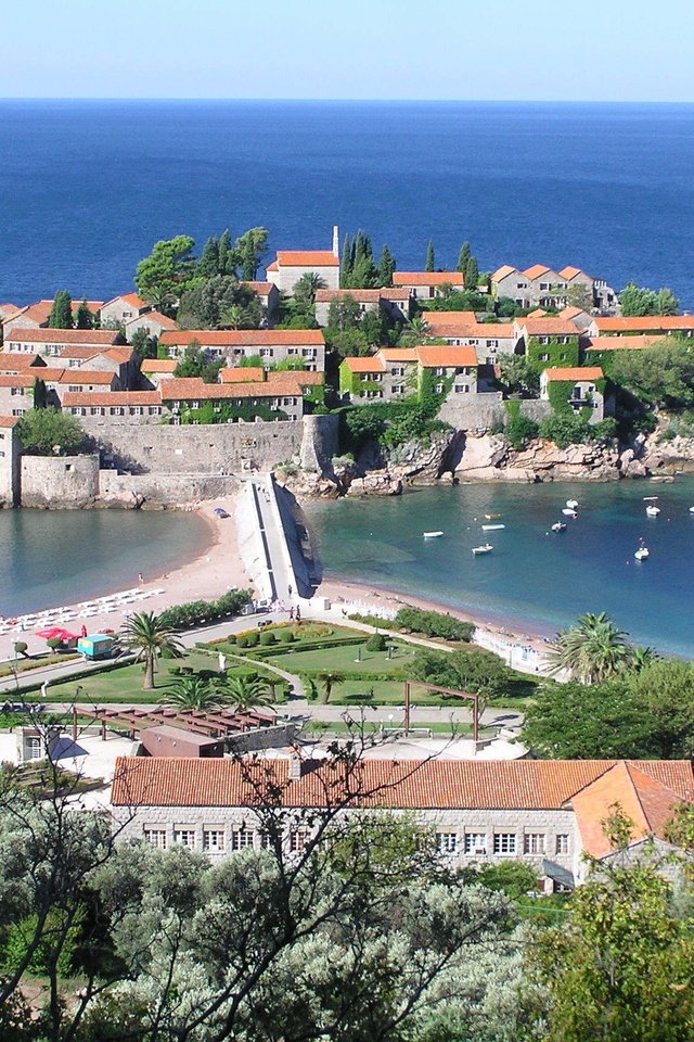 Обои остров, черногория, святой стефан, island, montenegro, saint stephen разрешение 2288x1712 Загрузить