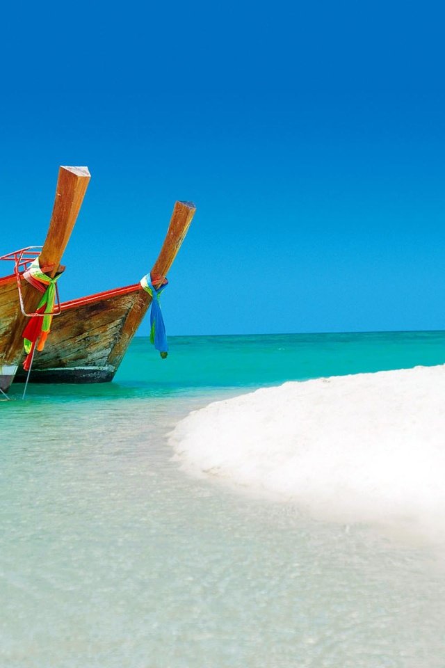 Обои пляж, лодки, таиланд, тропики, beach, boats, thailand, tropics разрешение 2560x1600 Загрузить