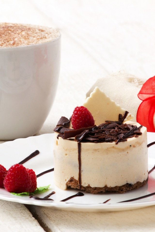 Обои мята, кофе, шоколад, салфетка, десерт, пенка, пирожное, малинка, mint, coffee, chocolate, napkin, dessert, foam, cake, malinka разрешение 1920x1280 Загрузить