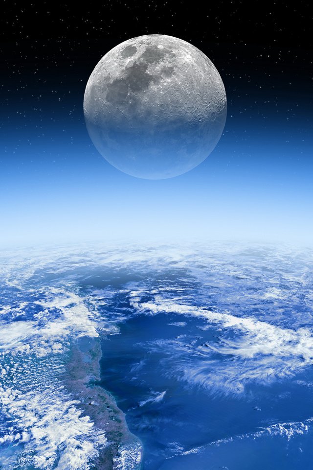 Обои земля, космос, луна, earth, space, the moon разрешение 3840x2400 Загрузить