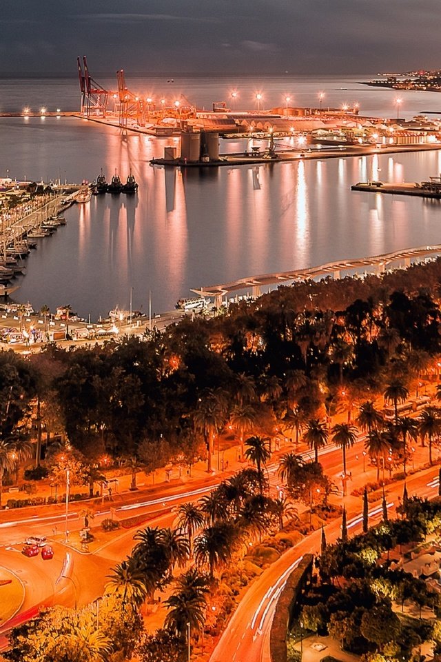 Обои испания, гавань, гавани, андалузия, малага, night malaga, spain, harbour, andalusia, malaga разрешение 1920x1278 Загрузить