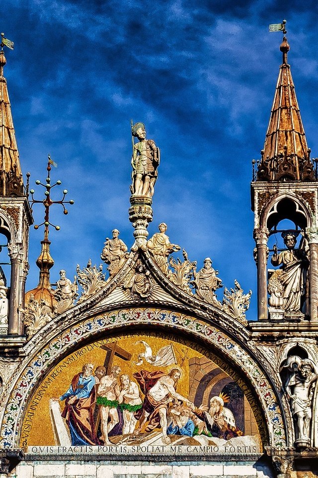 Обои венеция, италия, кафедральный собор святого марка, собор святого марка, venice, italy, the cathedral of st. mark разрешение 2048x1365 Загрузить