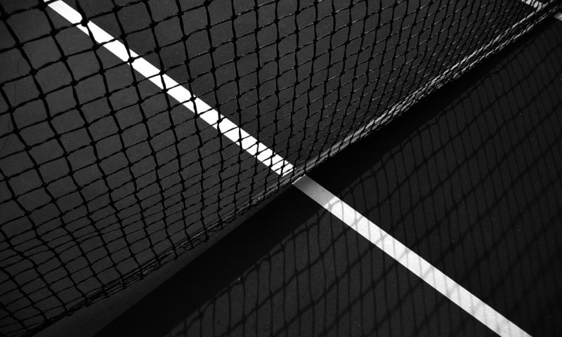 Обои черно-белая, сетка, тенис, black and white, mesh, tennis разрешение 1920x1200 Загрузить