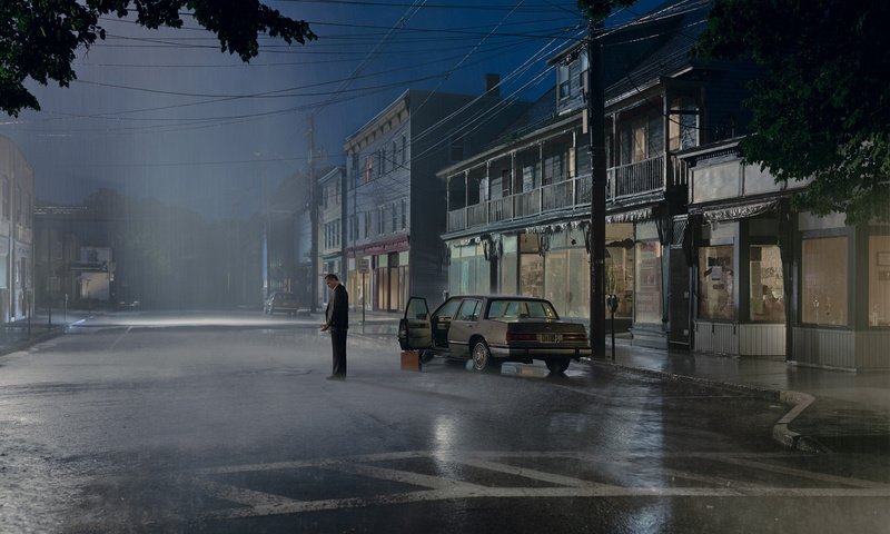 Обои дорога, одиночество, дождь, road, loneliness, rain разрешение 1920x1200 Загрузить