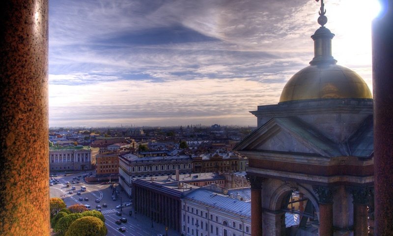 Обои дорога, колонны, санкт-петербург, питер, исаакиевский собор, road, columns, saint petersburg, peter, st. isaac's cathedral разрешение 1920x1440 Загрузить