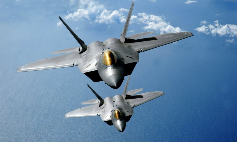 Обои небо, самолет, раптор, the sky, the plane, raptor разрешение 2560x1600 Загрузить