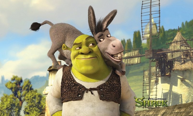 Обои осел, шрек, 1235, donkey, shrek разрешение 1920x1080 Загрузить