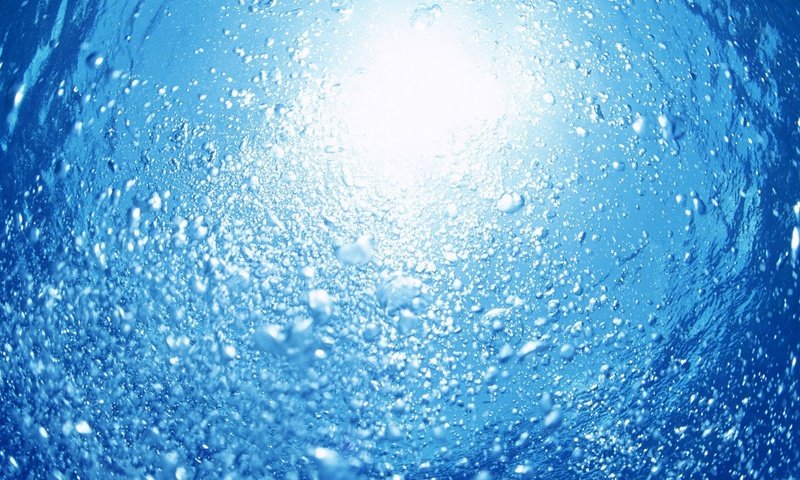 Обои вода, солнце, пузырьки, подводный мир, water, the sun, bubbles, underwater world разрешение 1920x1200 Загрузить