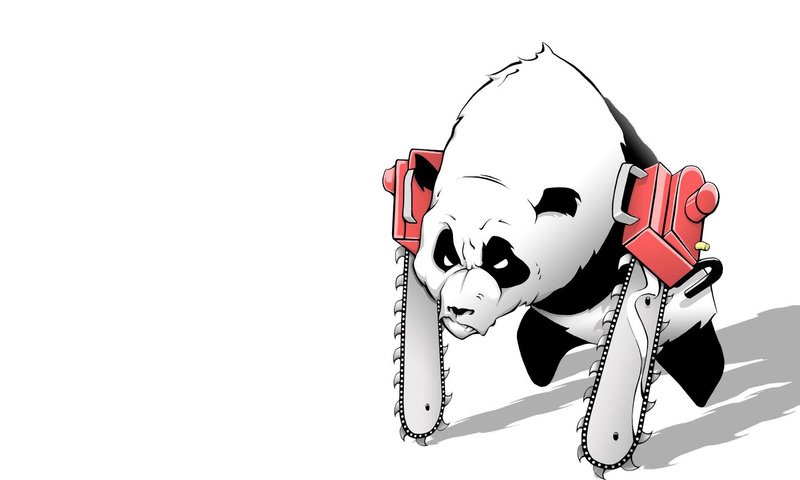 Обои панда, белый, пила, chainsaw-panda, panda, white, saw разрешение 1920x1200 Загрузить