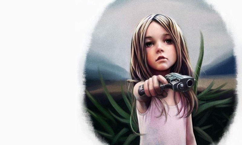 Обои рисунок, пистолет, девочка, figure, gun, girl разрешение 2048x1536 Загрузить