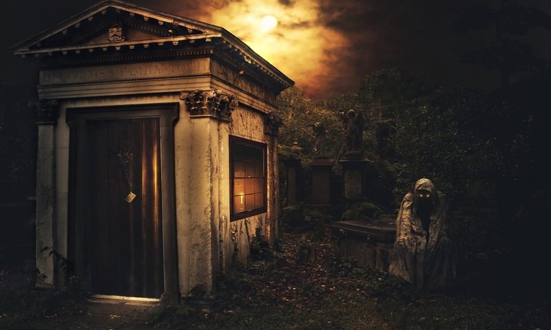 Обои кладбище, смерть, склеп, cemetery, death, the crypt разрешение 1920x1200 Загрузить