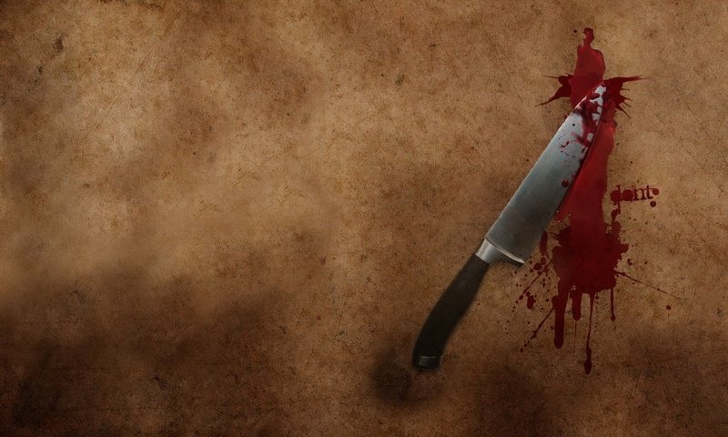 Обои кровь, минимализм, нож, blood, minimalism, knife разрешение 1920x1440 Загрузить