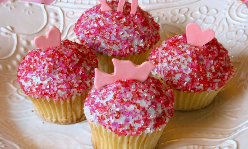 Обои розовый, глазурь, кекс, маффины, pink, glaze, cupcake, muffins разрешение 1920x1440 Загрузить