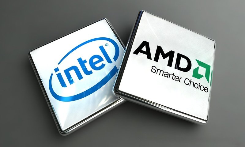 Обои логотип, amd, интел, logo, intel разрешение 1920x1200 Загрузить