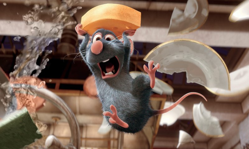 Обои мультфильм, мышь, рататуй, разбитые тарелки, cartoon, mouse, ratatouille, broken plates разрешение 4961x2206 Загрузить