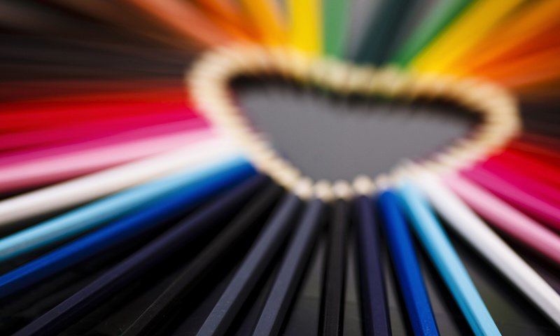 Обои настроение, макро, сердечко, разноцветные, карандаши, сердце, любовь, цветные карандаши, mood, macro, heart, colorful, pencils, love, colored pencils разрешение 1920x1200 Загрузить