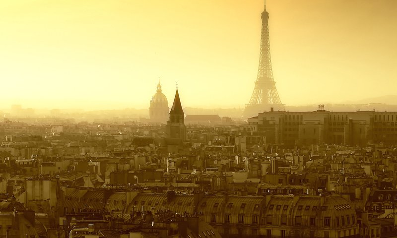 Обои фото, город, чёрно-белое, париж, франция, photo, the city, black and white, paris, france разрешение 1920x1200 Загрузить
